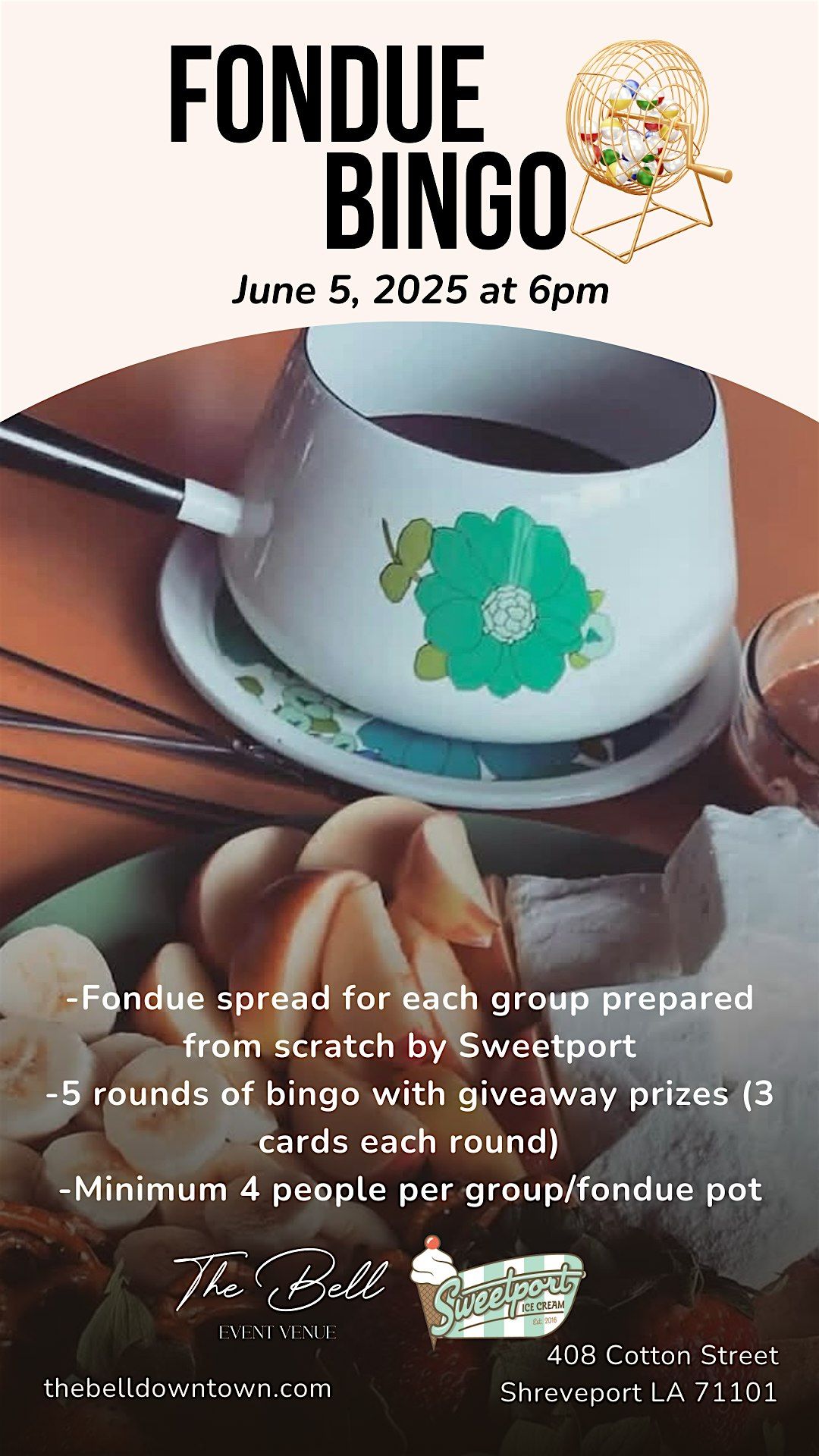 Fondue Bingo | Event in Shreveport | AllEvents