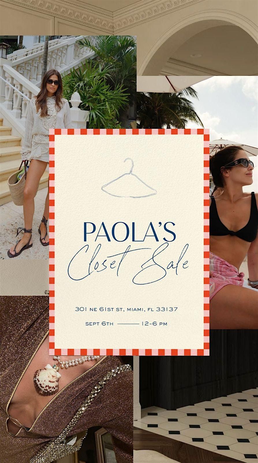 Paola's first closet sale in MIAMI, 6 September | Event in Miami | AllEvents