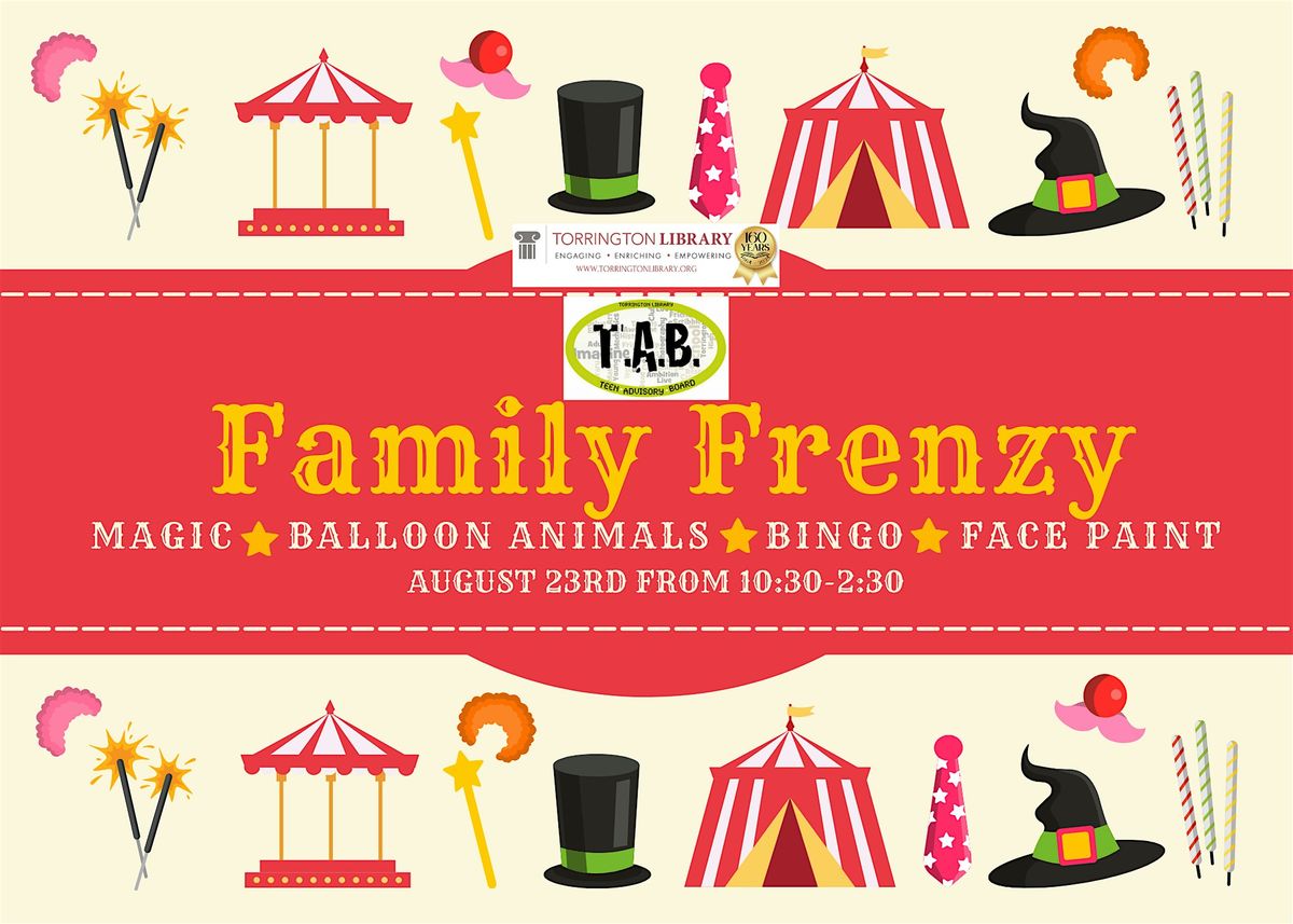 Family Frenzy, 23 August | Event in Torrington | AllEvents