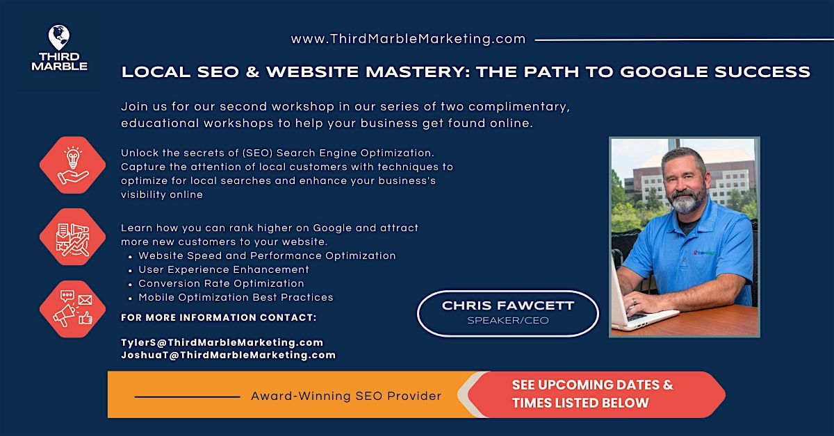 Local SEO & Website Mastery: The Path To Google Success, 11 November | Event in Richmond | AllEvents