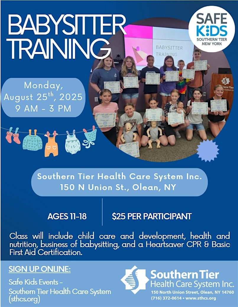 Babysitter Training, 25 August | Event in Olean | AllEvents