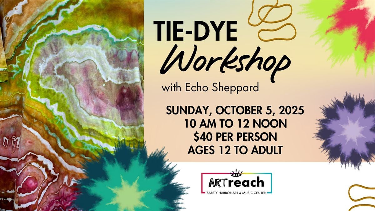 Tie Dye Workshop: Geode Method, 5 October | Event in Safety Harbor | AllEvents