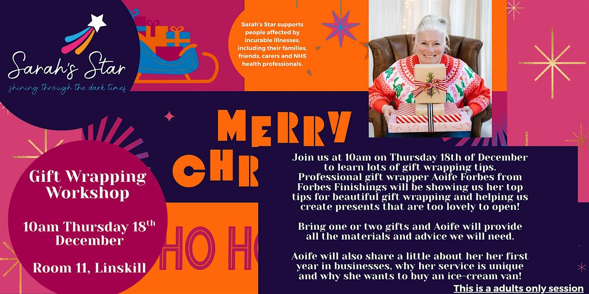 Gift Wrapping Workshop - Sarah's Star Charity, 18 December | Event in Tynemouth | AllEvents