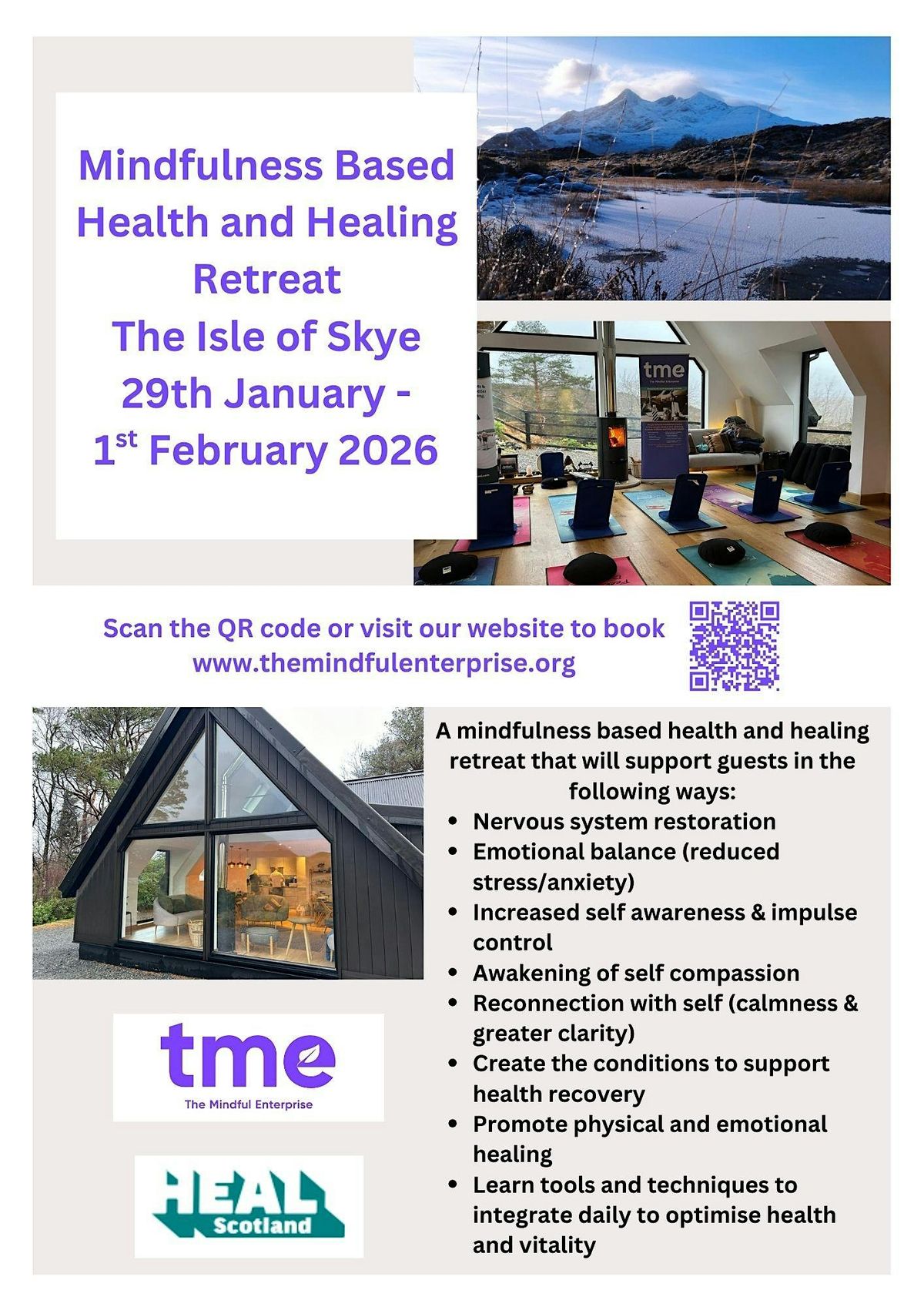 Mindfulness Based Health and Healing Residential Retreat – Isle of Skye, 29 January | Event in Isle of Skye