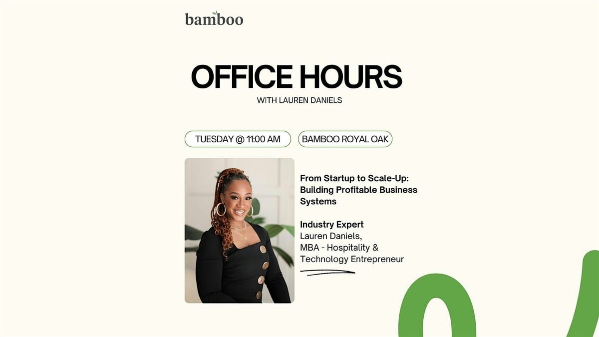 Office Hours with Lauren Daniels | Event in Royal Oak | AllEvents