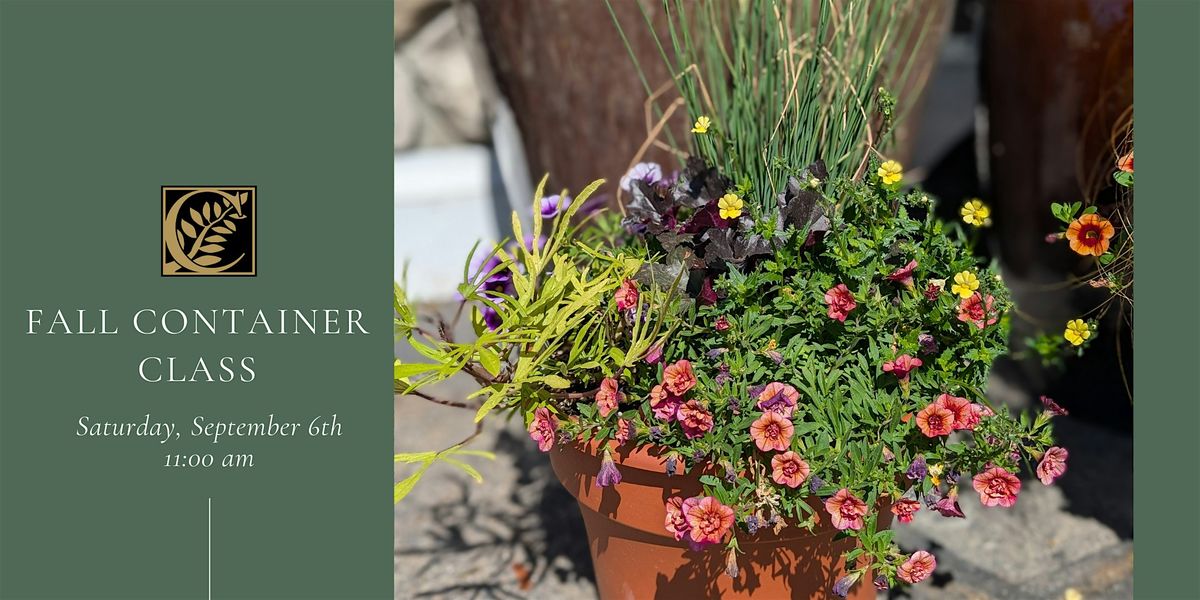 Fall Container Class, 6 September | Event in Exeter | AllEvents
