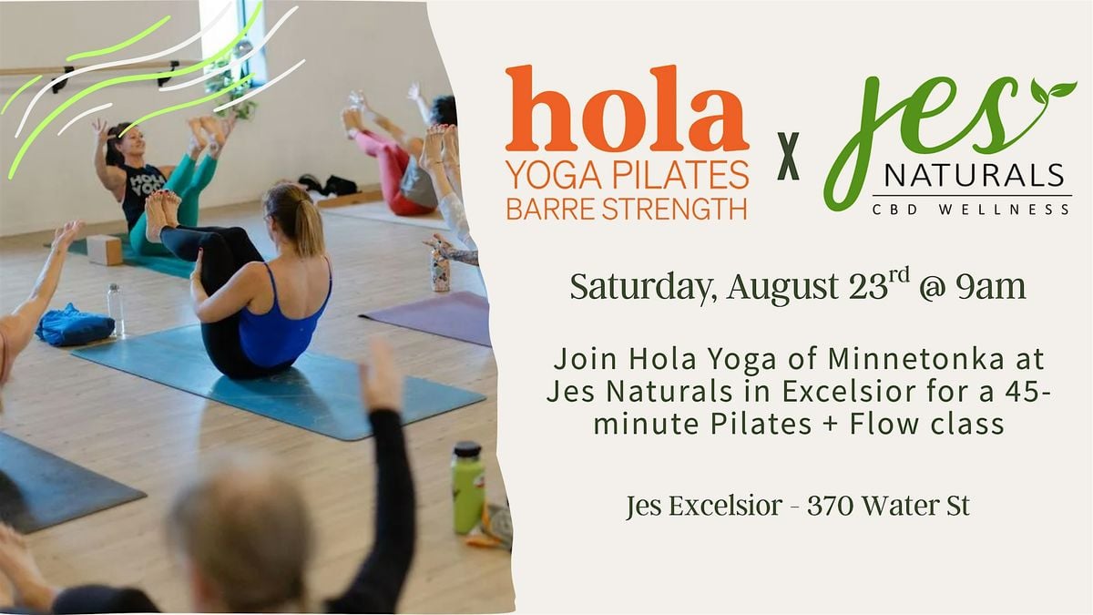 Outdoor Pilates + Flow with Hola Yoga at Jes Naturals in Excelsior, 23 August | Event in Excelsior | AllEvents