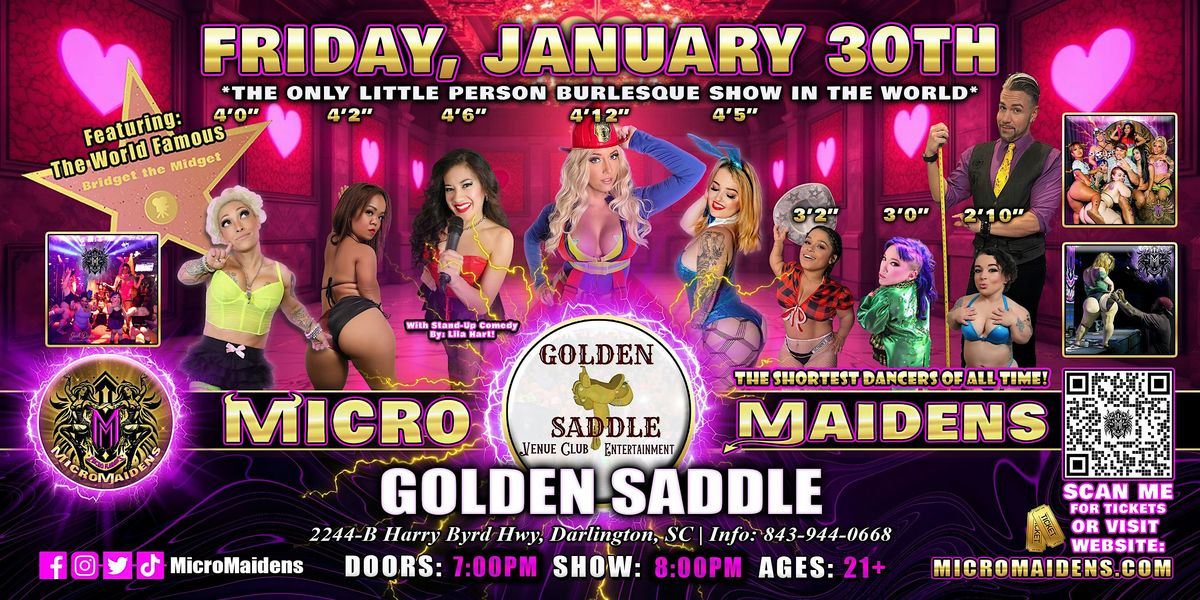 Darlington, SC - Micro Maidens Dwarf Dancers @Golden Saddle, 30 January | Event in Darlington | AllEvents