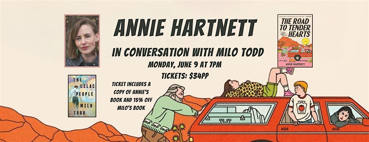 Author Annie Hartnett in conversation with Author Milo Todd, 9 June | Event in North Andover | AllEvents