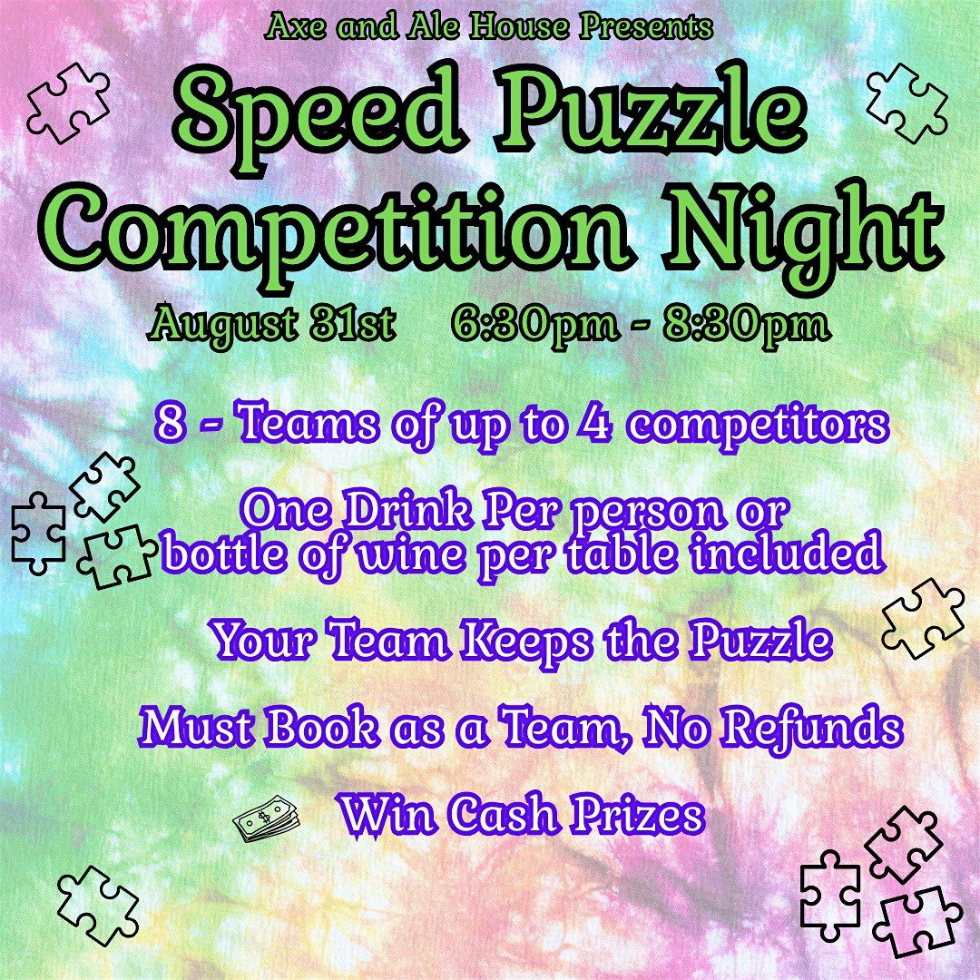 Jig Saw Speed Puzzle Night, 31 August | Event in Bristol | AllEvents