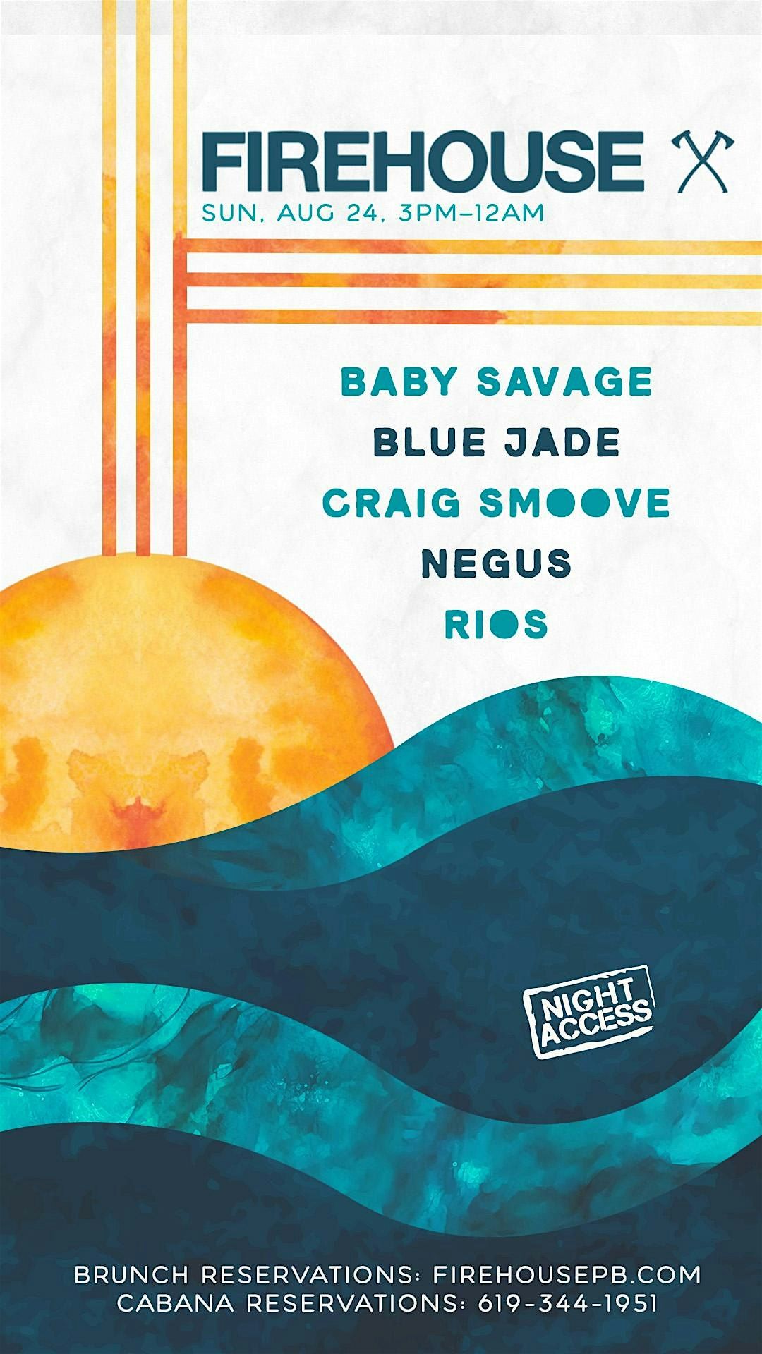 Firehouse Sundays • BABY SAVAGE, BLUE JADE + MORE • Aug 24th, 24 August | Event in San Diego | AllEvents