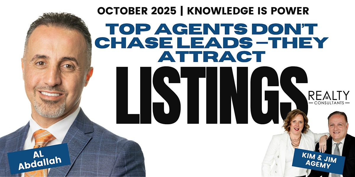 Top agents don’t chase leads—they attract listings., 9 October | Event in Shelby Township | AllEvents