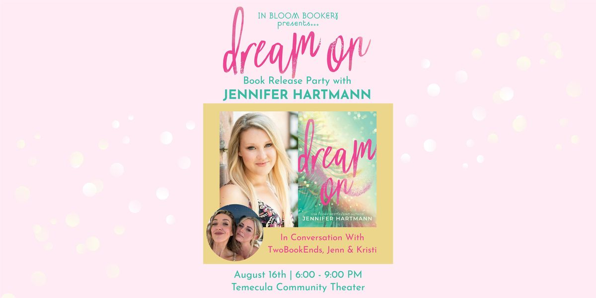 An Evening with Jennifer Hartmann, 16 August | Event in Temecula | AllEvents