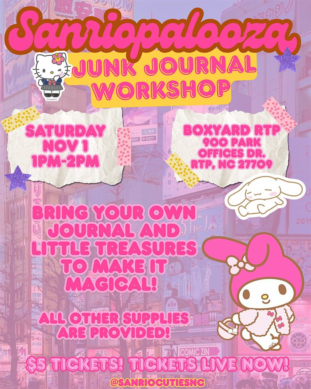 Sanriopalooza: Junk Journal Workshop, 1 November | Event in Durham | AllEvents
