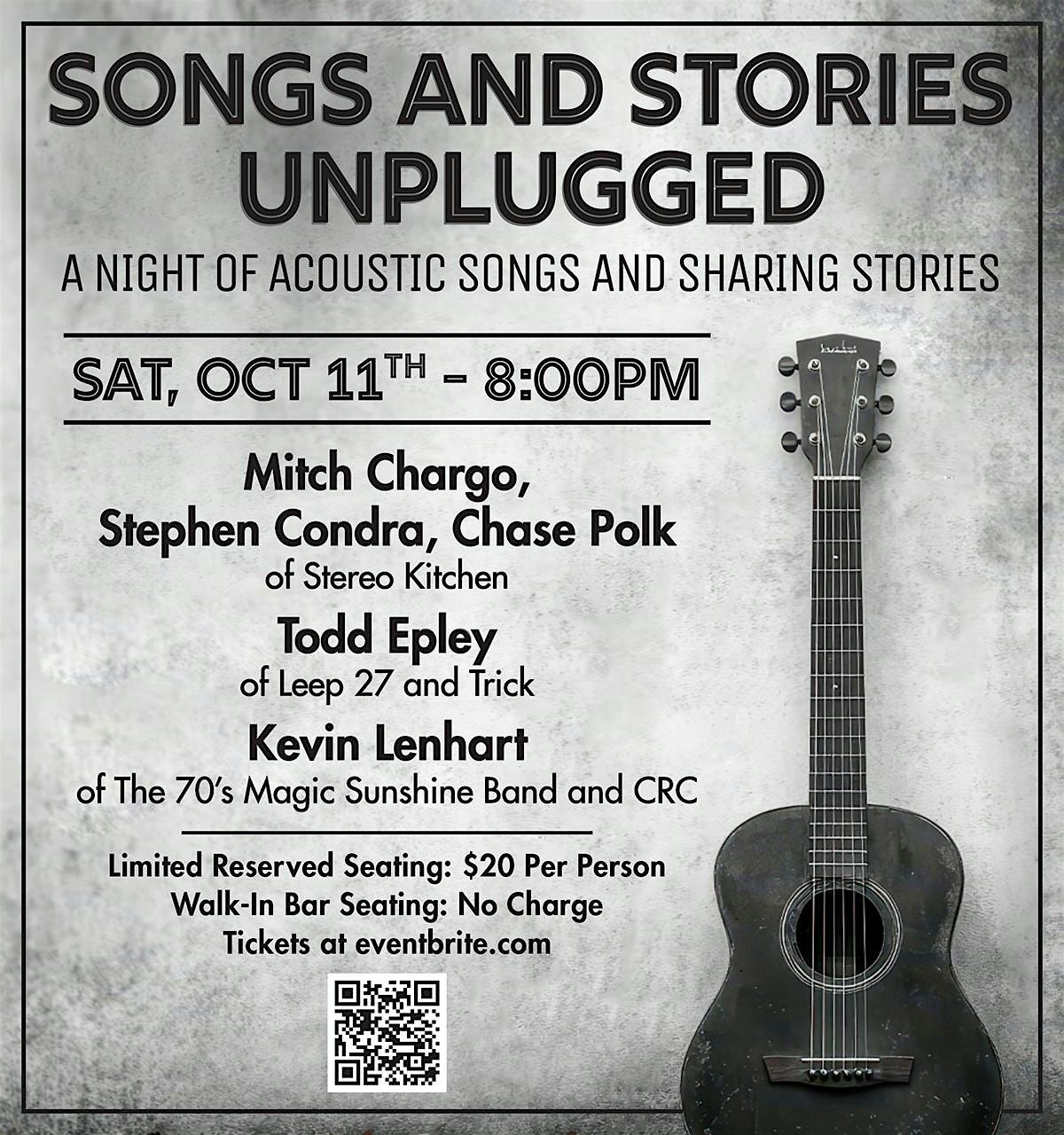 Songs and Stories Unplugged, 11 October | Event in Long Lake | AllEvents