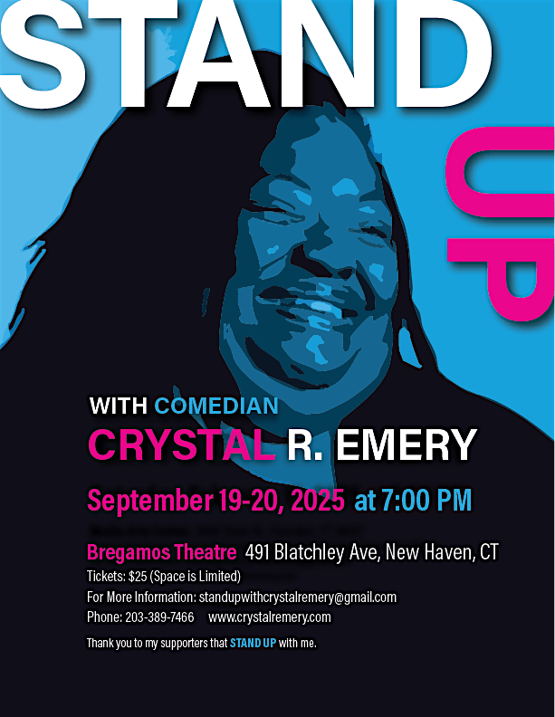 Stand Up with Crystal R. Emery, 19 September | Event in New Haven | AllEvents