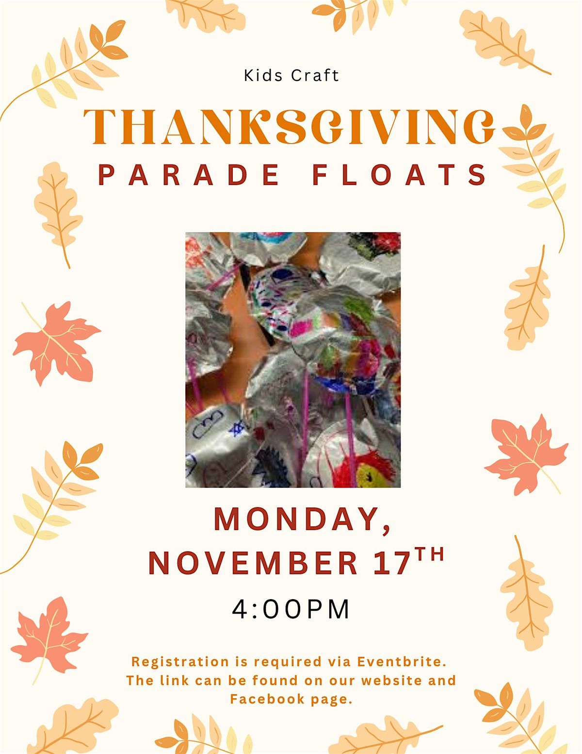 Thanksgiving Parade Floats (Kids 8+), Chester Public Library, 17 ...