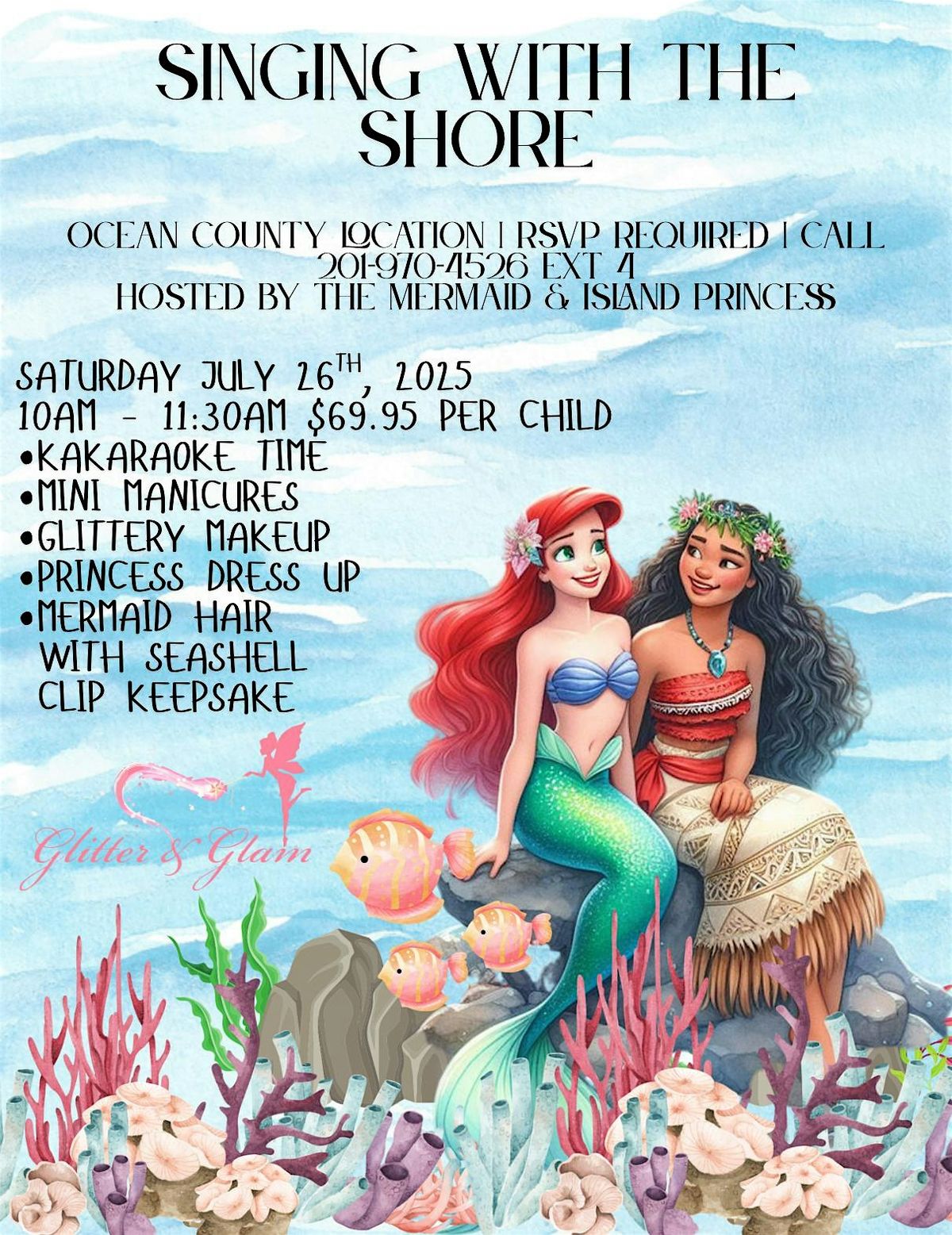 Singing With The Shore at Glitter & Glam Toms River!, 26 July | Event in Toms River | AllEvents