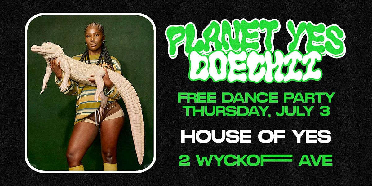 PLANET YES: DOECHII, 3 July | Event in Brooklyn | AllEvents