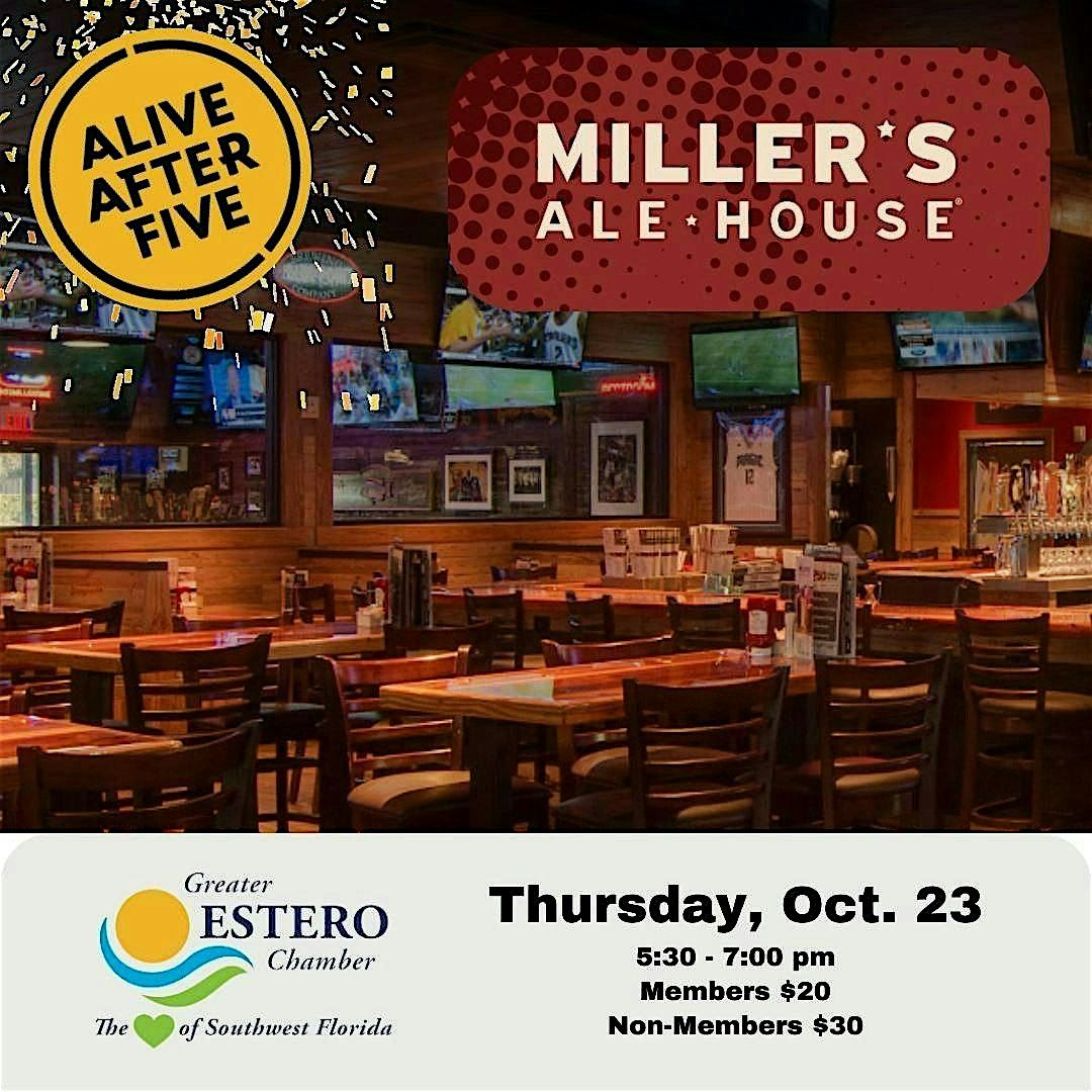 Alive After Five! at Miller’s Ale House, 23 October | Event in Estero | AllEvents