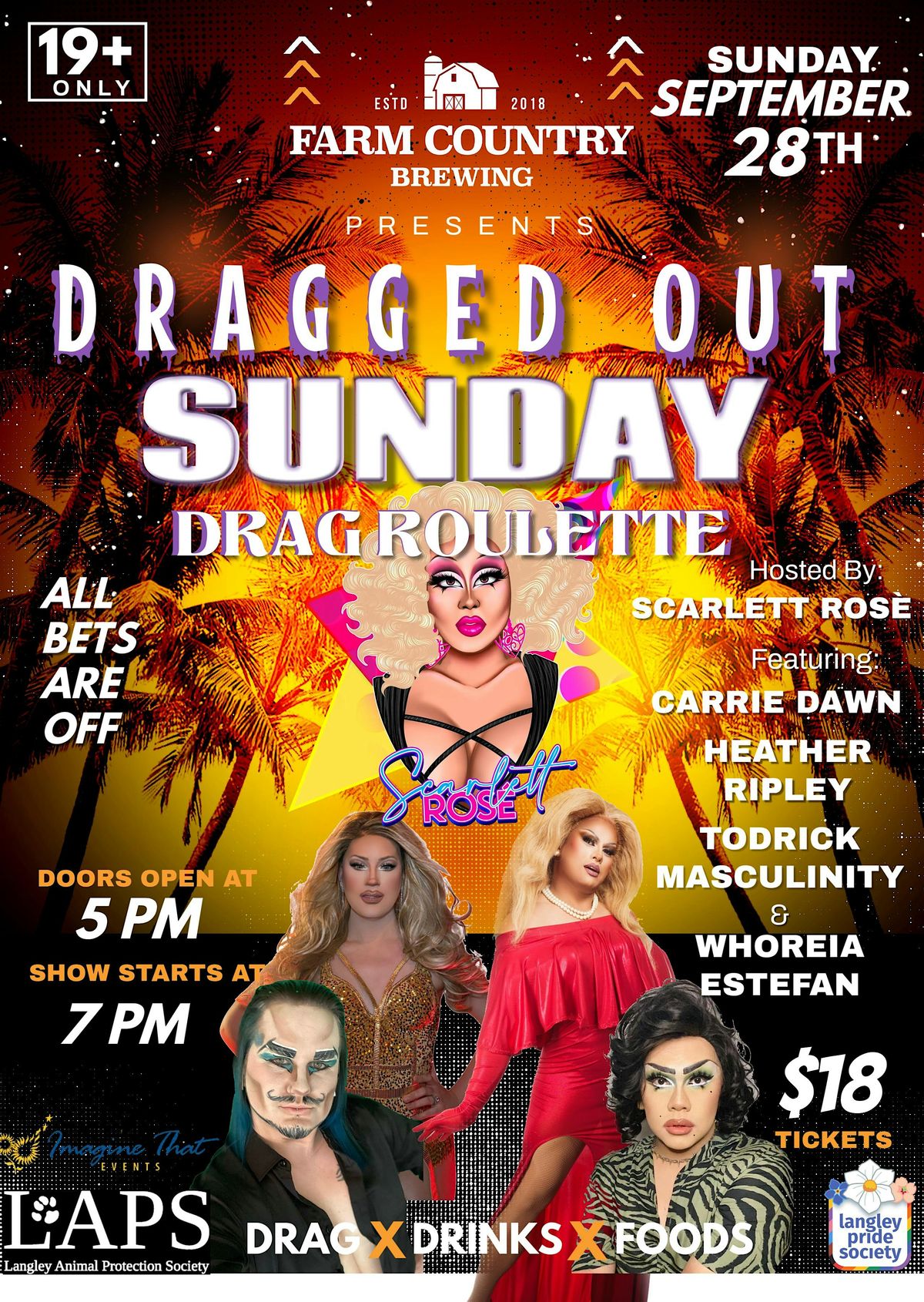 DRAGGED OUT SUNDAY: DRAG ROULETTE, 28 September | Event in Langley | AllEvents