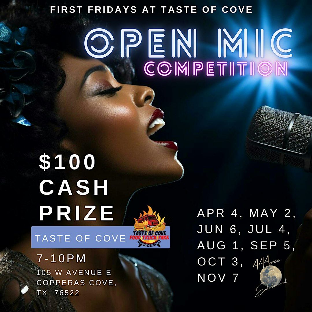 First Friday Open Mic Competition | Event in Copperas Cove | AllEvents