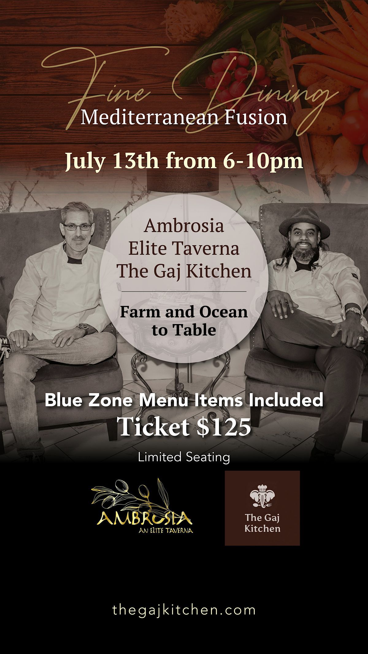 The Experience: A Fine Dining Mediterranean  Fusion Dinner, 13 July | Event in Columbia | AllEvents