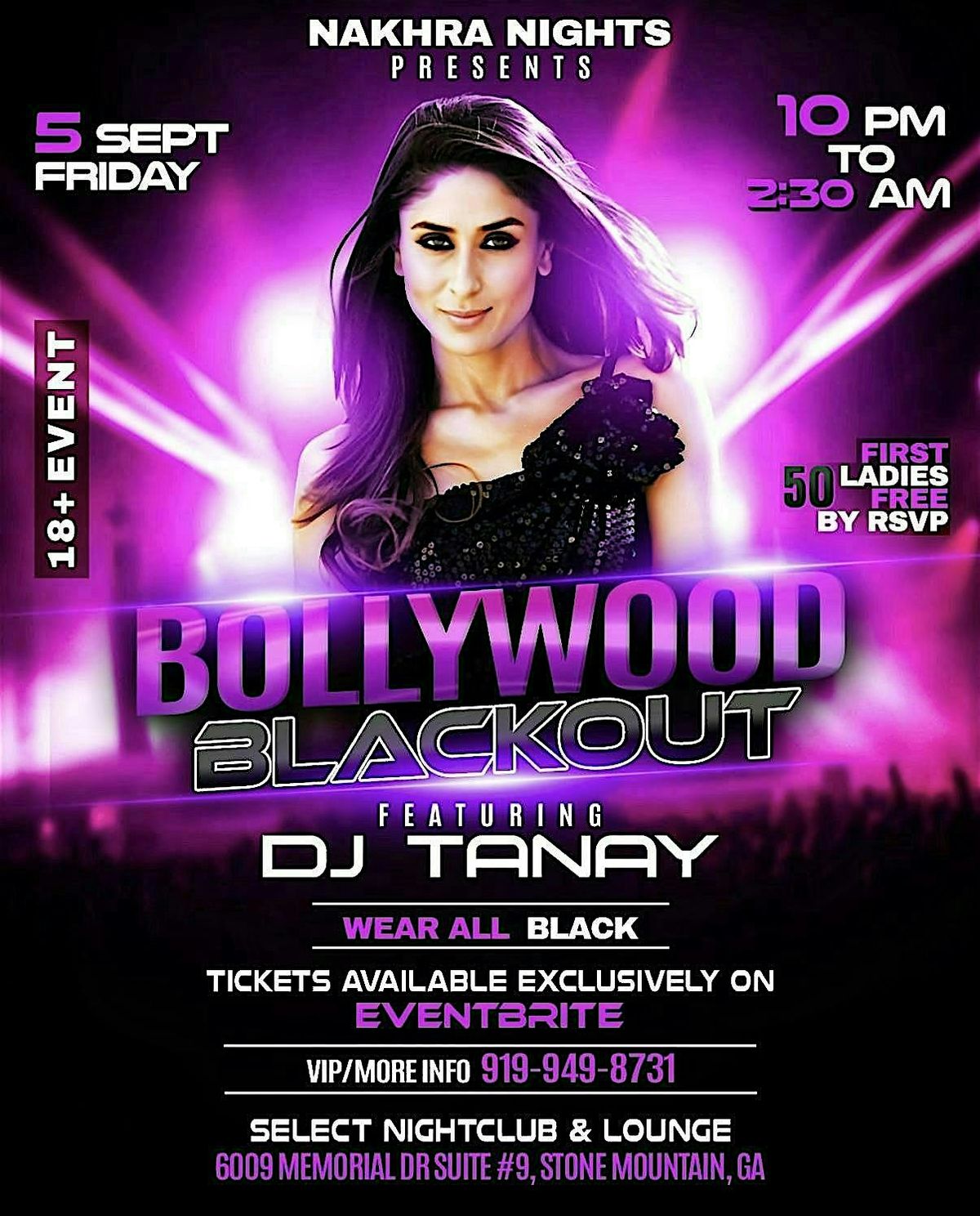 Atlanta Bollywood Blackout Party, 5 September | Event in Stone Mountain | AllEvents
