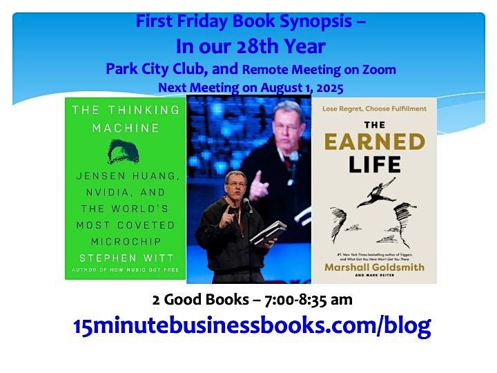 First Friday Book Synopsis, Friday, September 5, 2025, 5 September | Event in Dallas | AllEvents