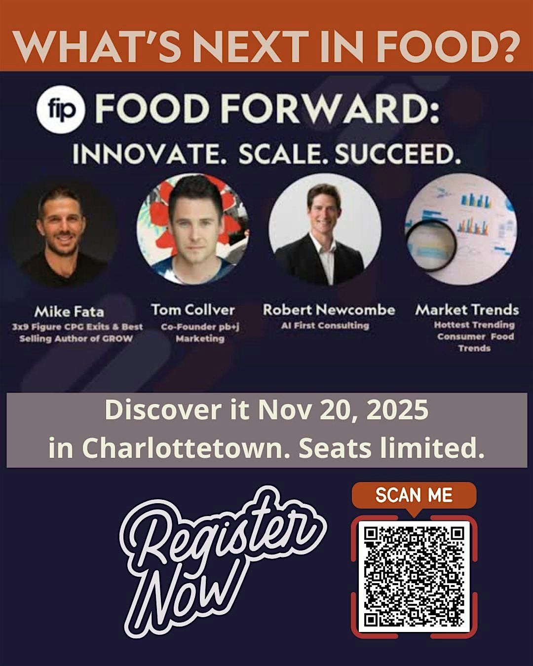 FOOD FORWARD: Innovate. Scale. Succeed., 20 November | Event in Charlottetown | AllEvents