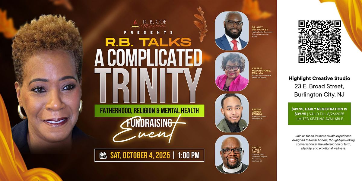 A Complicated Trinity: Fatherhood, Religion & Mental Health, 4 October | Event in Burlington | AllEvents