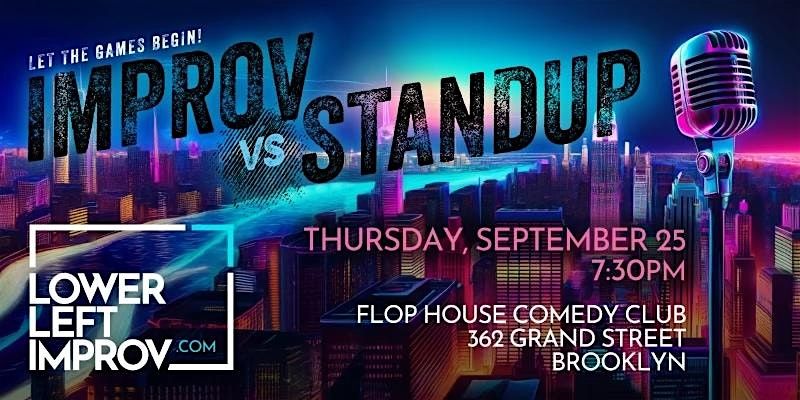 Improv vs Standup, 25 September | Event in Brooklyn | AllEvents