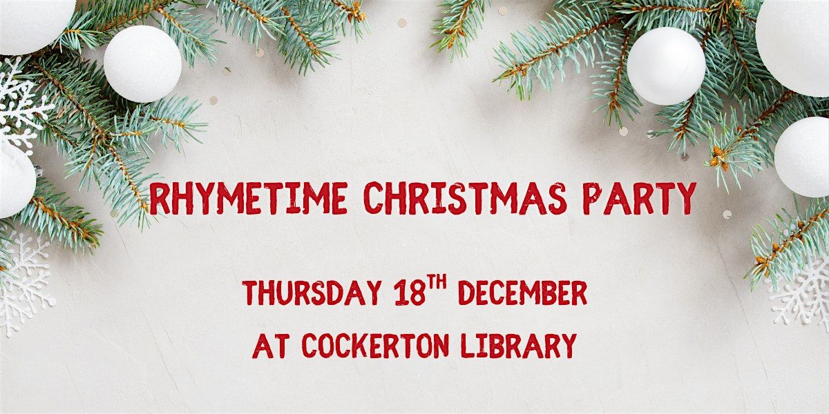 Rhymetime Christmas Party at Cockerton Library, 18 December | Event in Darlington | AllEvents