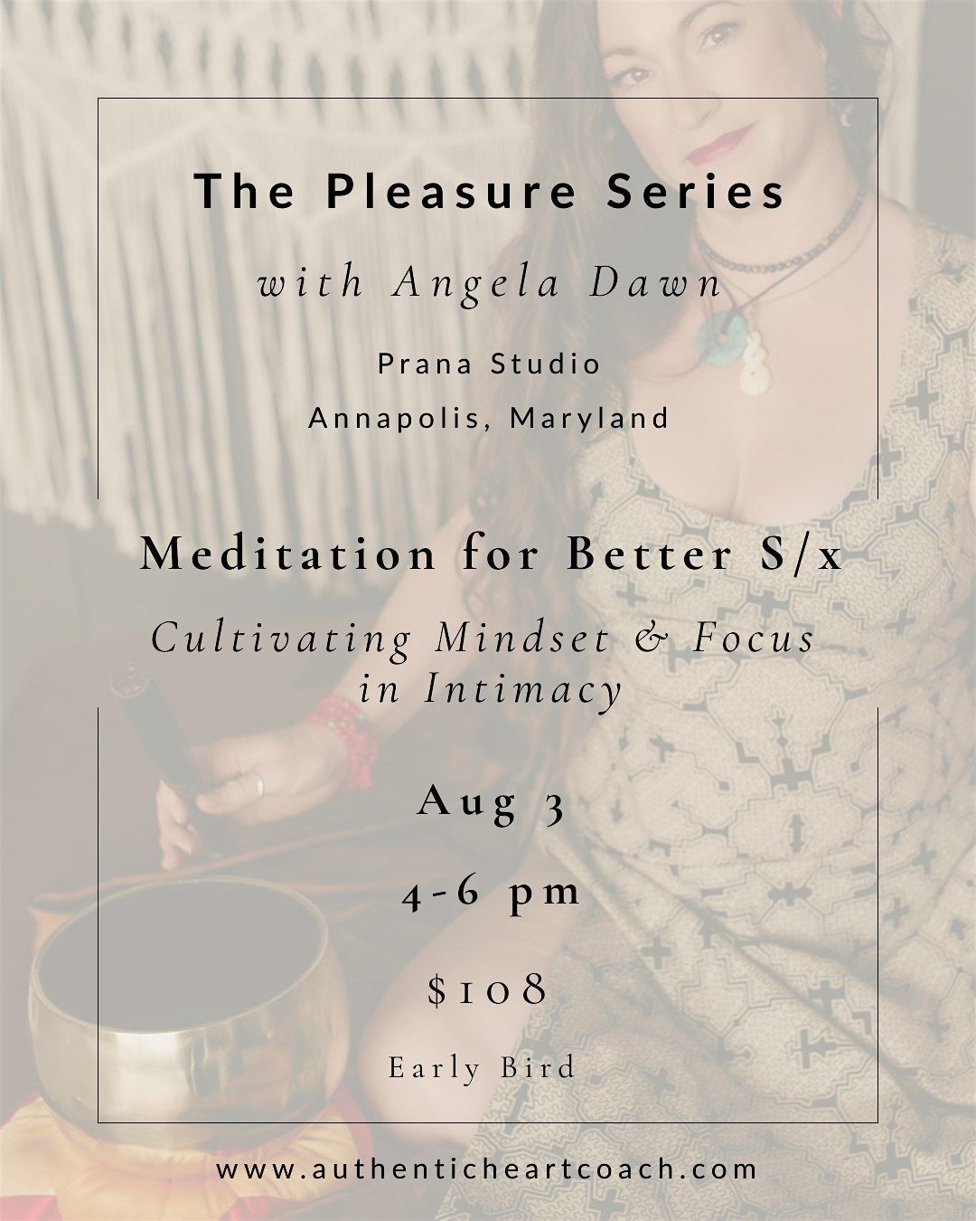The Pleasure Series Part 1: Meditation for Better S/x, 3 August | Event in Annapolis | AllEvents