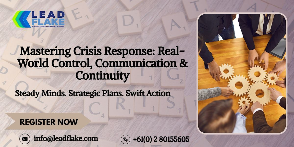Leading Through Crisis: Strategies for Resilience - workshop in Napier, 23 July | Event in Napier | AllEvents