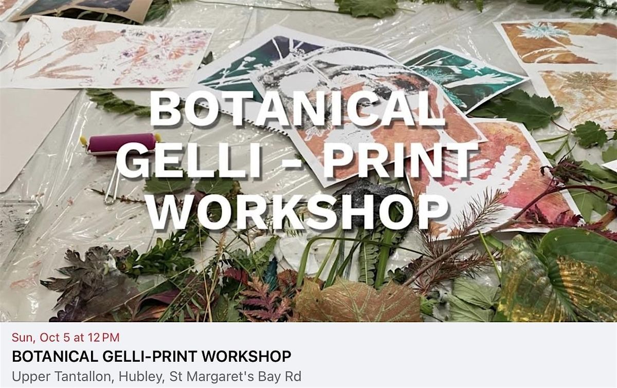 BOTANICAL GELI-PRINT WORKSHOP, 5 October | Event in Halifax | AllEvents
