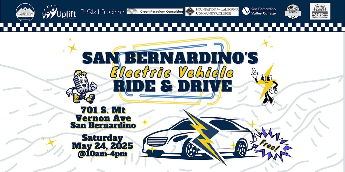 San Bernardino's Electric Vehicle Ride & Drive, 24 May | Event in San Bernardino | AllEvents