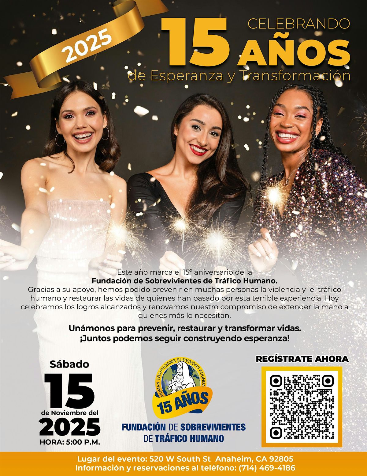Celebrando 15 Años de Esperanza y Transformación, 15 November | Event in Anaheim | AllEvents