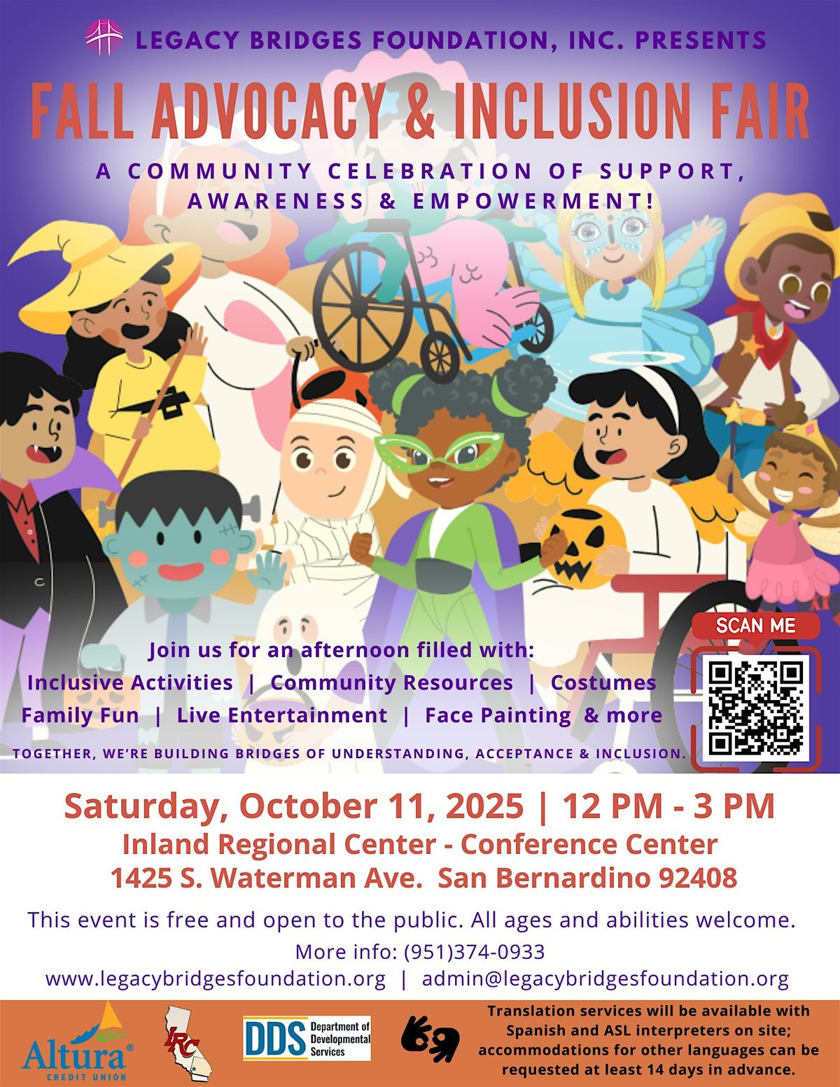 Fall Advocacy & Inclusion Fair, 11 October | Event in San Bernardino | AllEvents