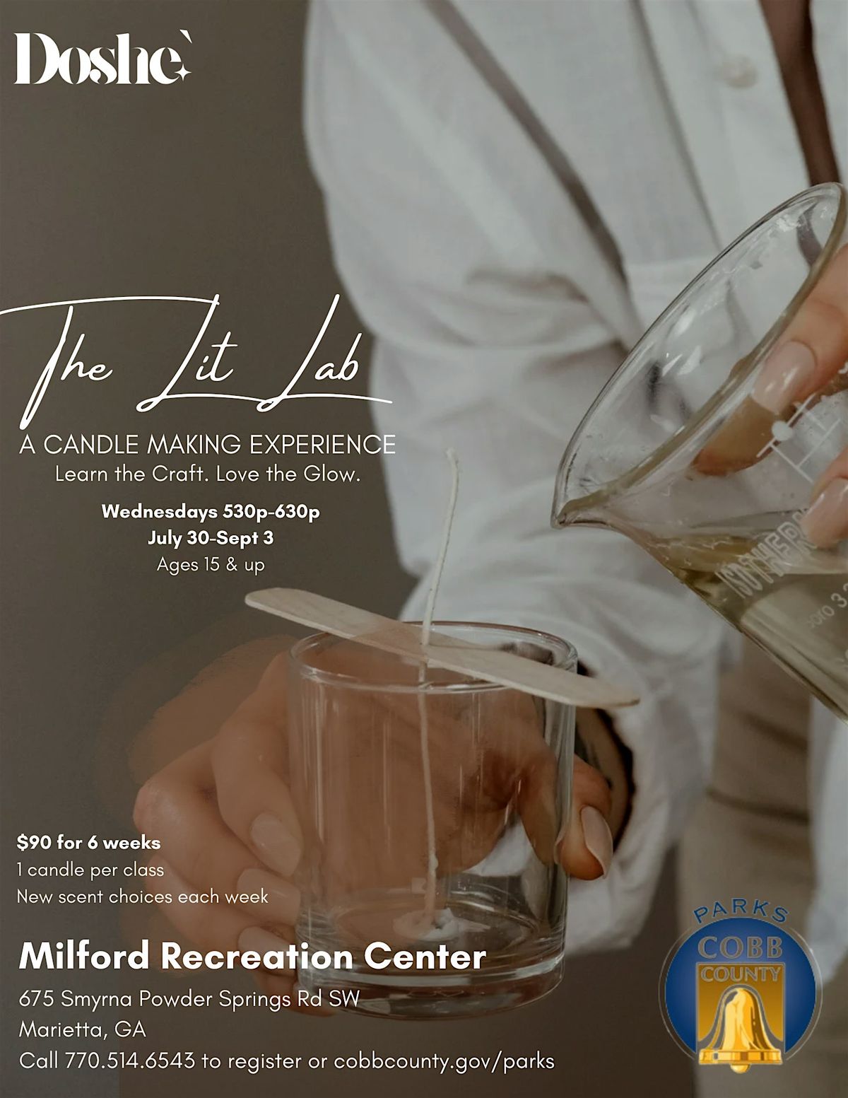 The Lit Lab: A Candle Making Experience | Event in Marietta | AllEvents