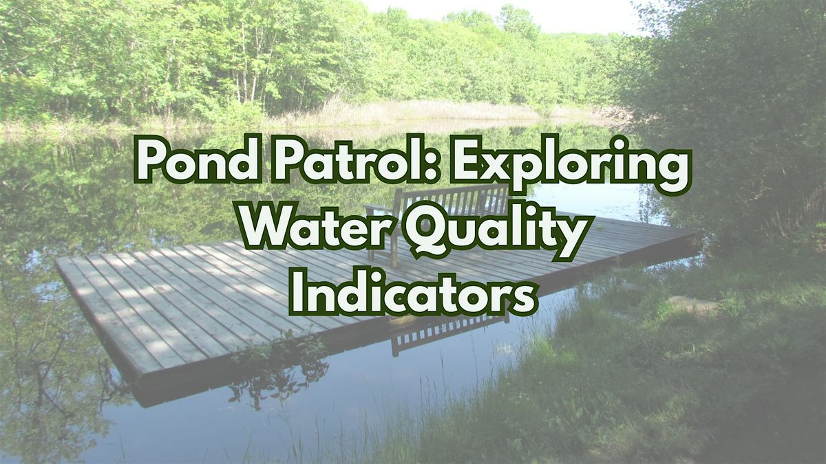Pond Patrol: Exploring Water Quality Indicators, 30 August | Event in Katonah | AllEvents