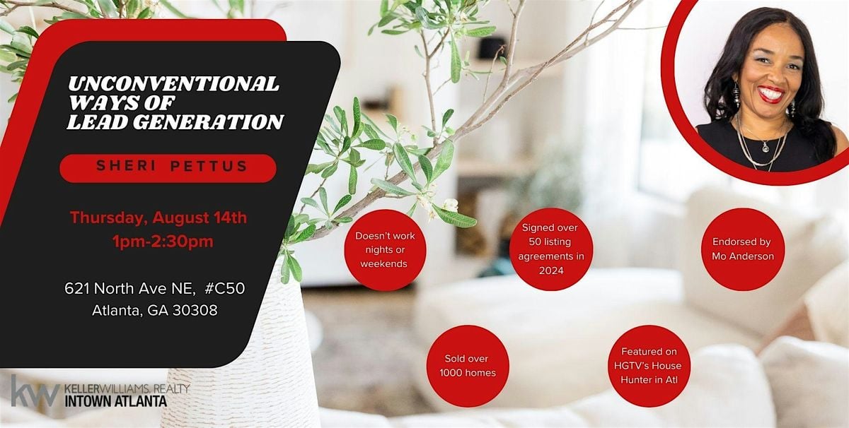 Unconventional Ways to Lead Generate, 14 August | Event in Atlanta | AllEvents