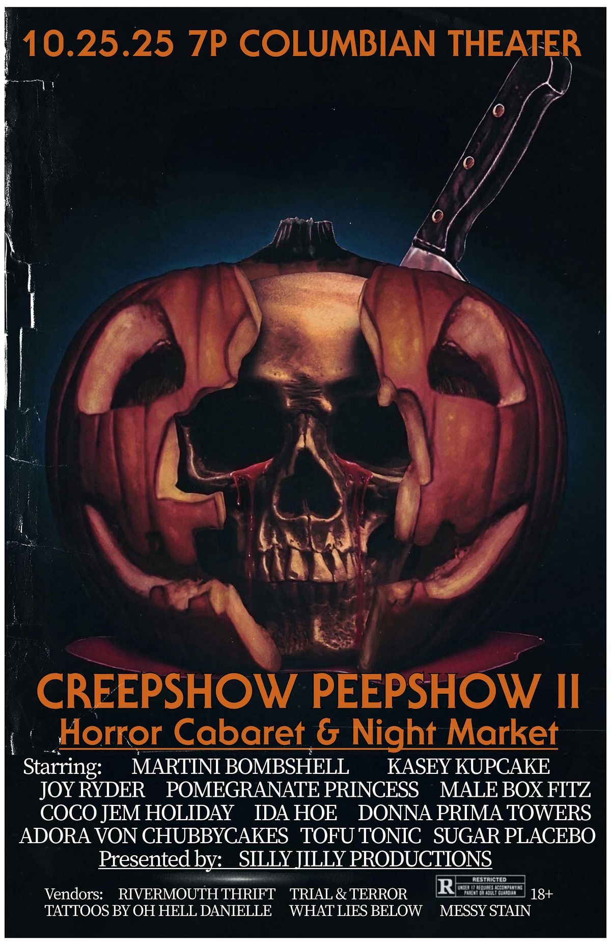 Creepshow Peepshow II - Horror Cabaret & Night Market, 25 October | Event in Astoria | AllEvents