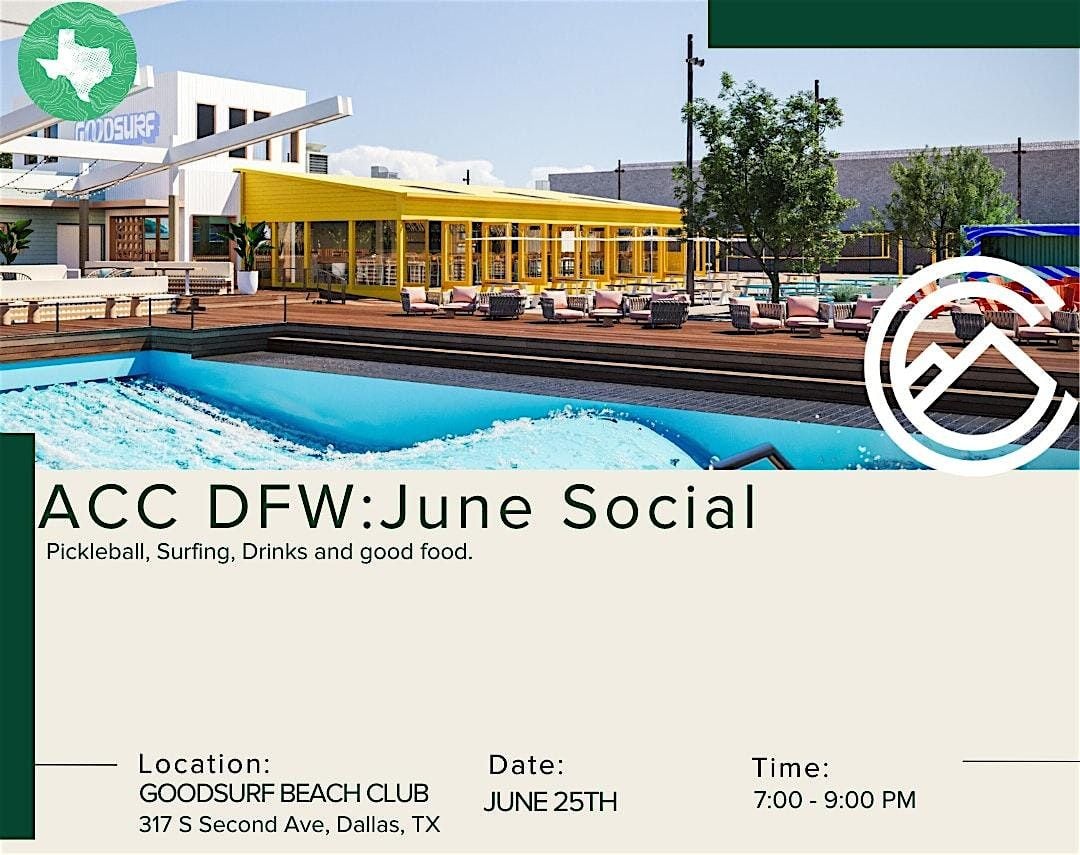 ACC DFW: Good Surf Beach Club | Pickleball, Surfing, Happy Hour Social. | Event in Dallas | AllEvents