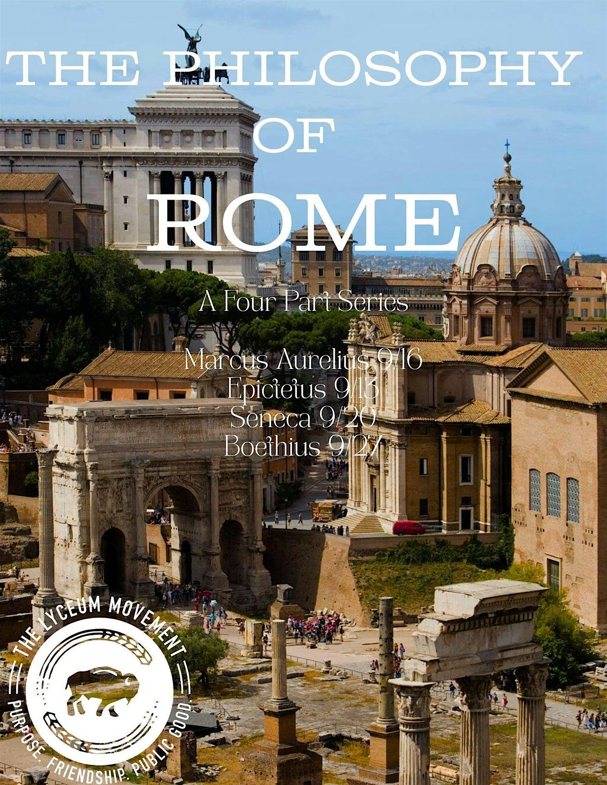 The Philosophy of Rome, 7 September | Event in Des Moines | AllEvents