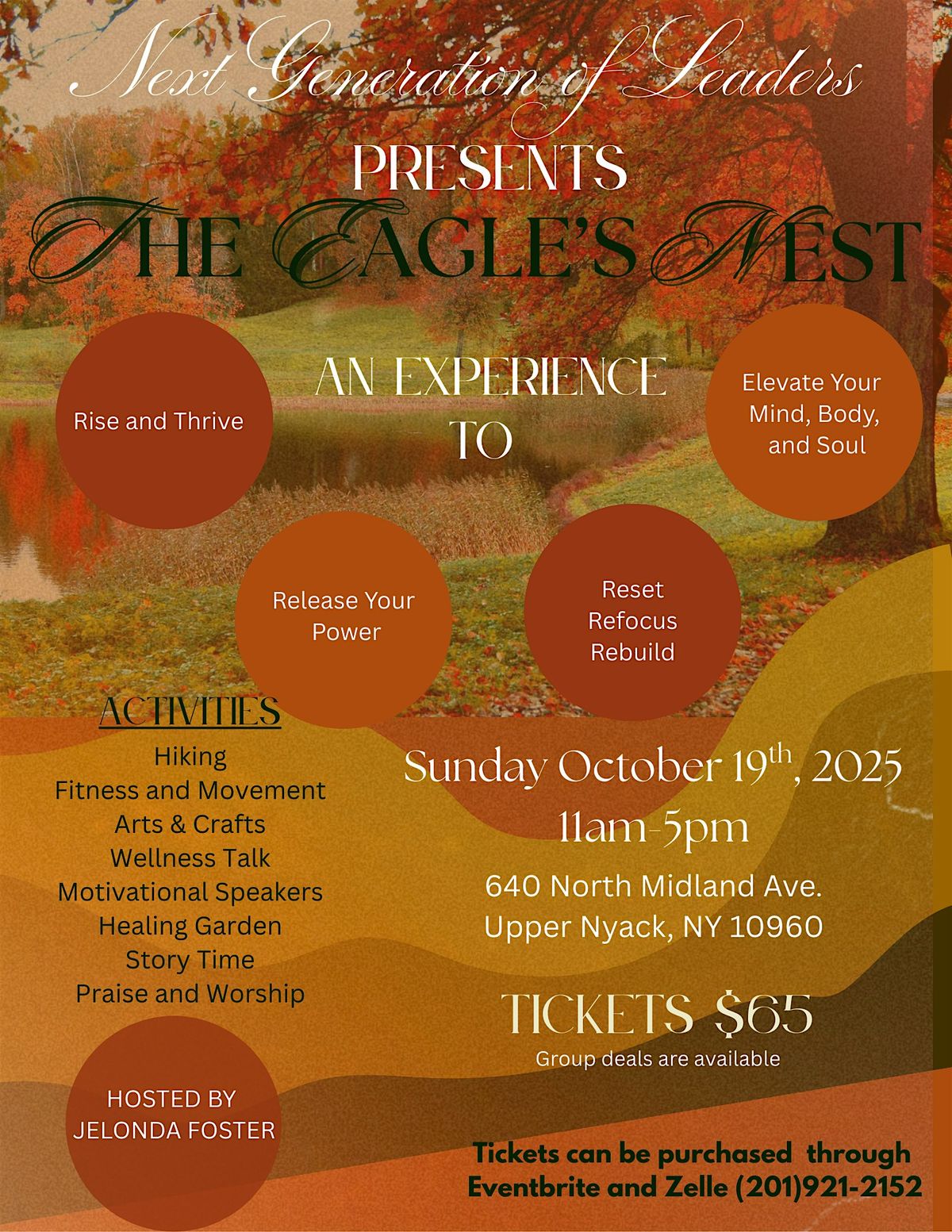 The Eagle's Nest: An Experience to Reset, Refine, Refresh, and Renew, 19 October | Event in Nyack | AllEvents