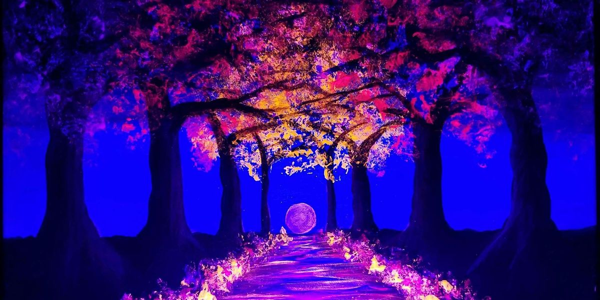 Blacklight Blossoms Aglow  - Paint and Sip by Classpop!™, 13 June | Event in San Bruno | AllEvents