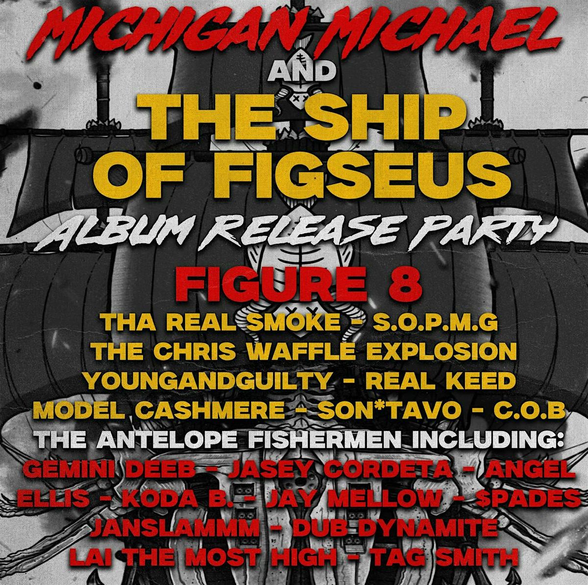 Figure 8 "Michigan Michael & The Ship of Figseus"  Album Release, 15 August | Event in Portland