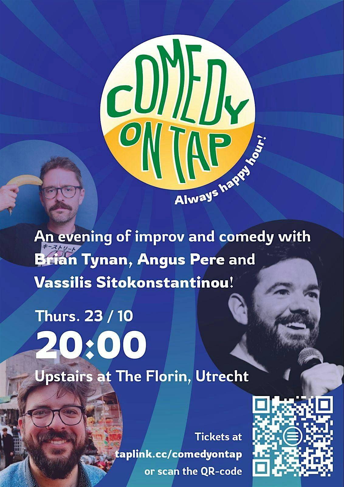 Comedy on Tap October edition, 23 October | Event in Utrecht | AllEvents