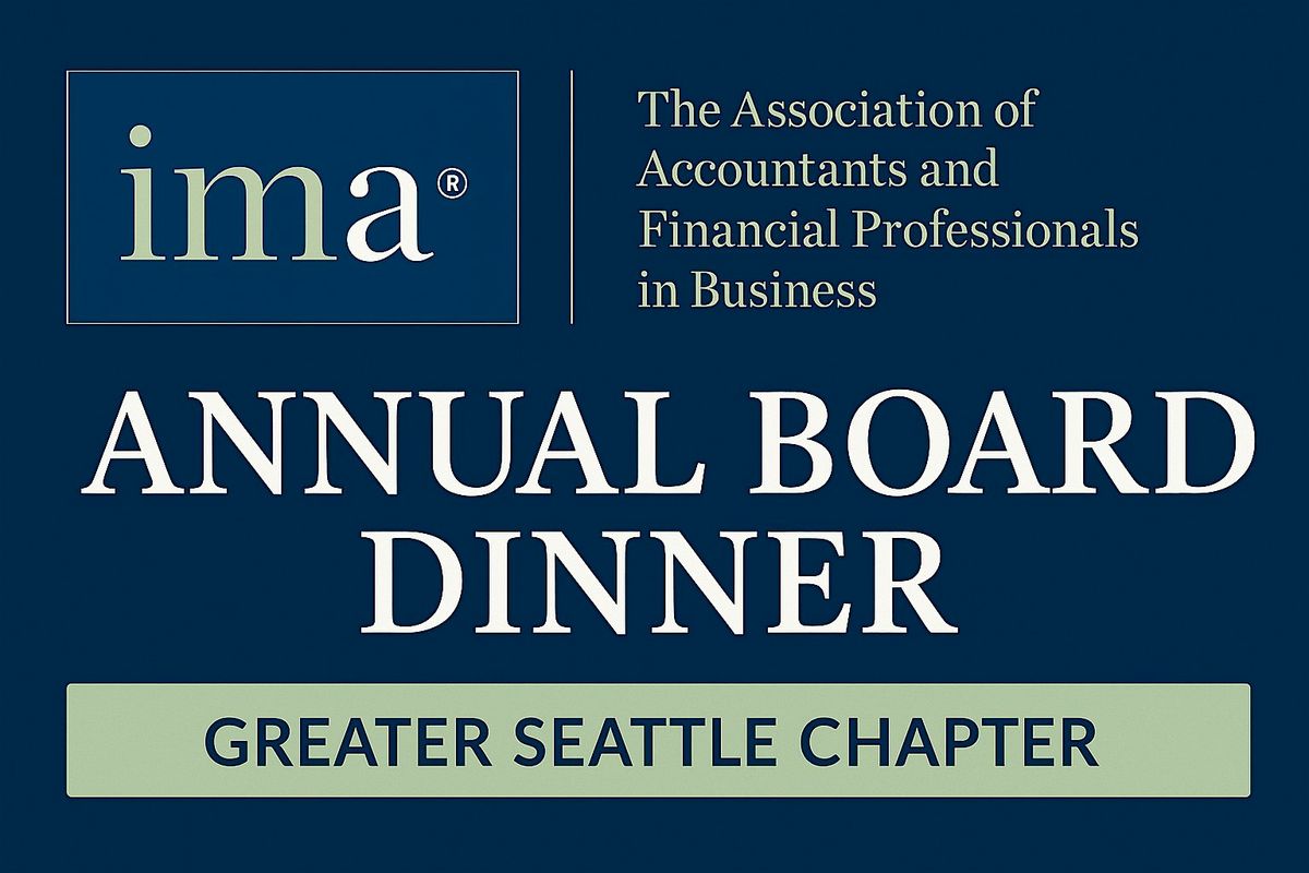 IMA Greater Seattle Annual  Board Dinner, 26 June | Event in Bellevue | AllEvents